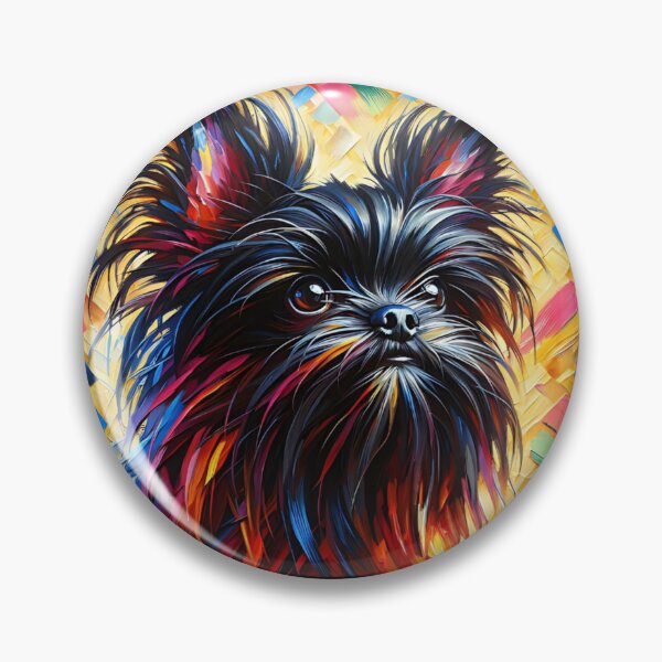 Item preview, Black Affenpinscher Acrylic Art Monkey Dog Portrait designed and sold by Puppy Puzzles Plus.