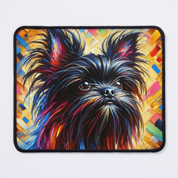 Item preview, Black Affenpinscher Acrylic Art Monkey Dog Portrait designed and sold by Puppy Puzzles Plus.