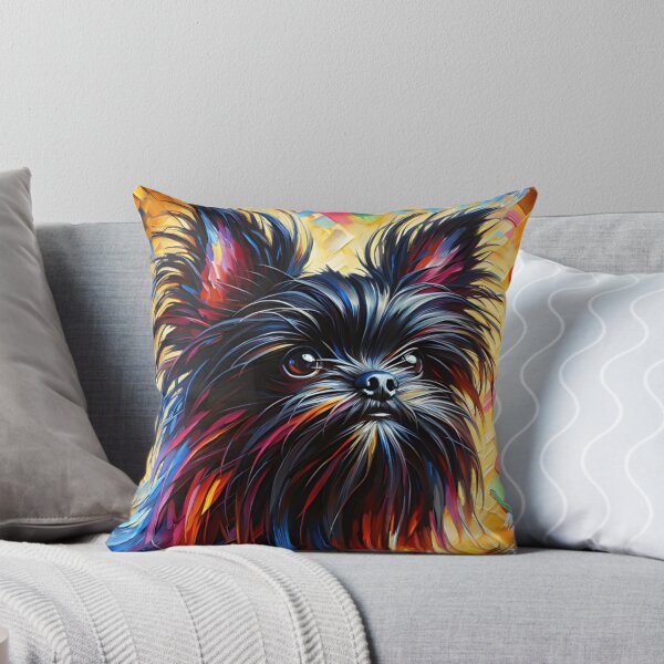 Item preview, Black Affenpinscher Acrylic Art Monkey Dog Portrait designed and sold by Puppy Puzzles Plus.
