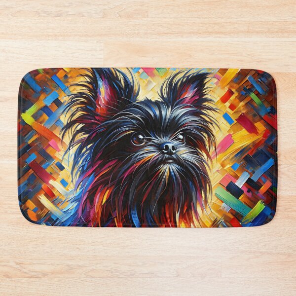 Item preview, Black Affenpinscher Acrylic Art Monkey Dog Portrait designed and sold by Puppy Puzzles Plus.