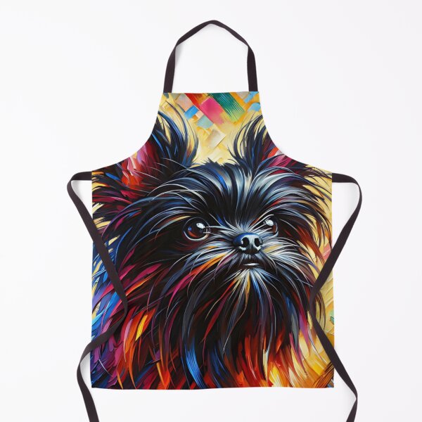 Item preview, Black Affenpinscher Acrylic Art Monkey Dog Portrait designed and sold by Puppy Puzzles Plus.