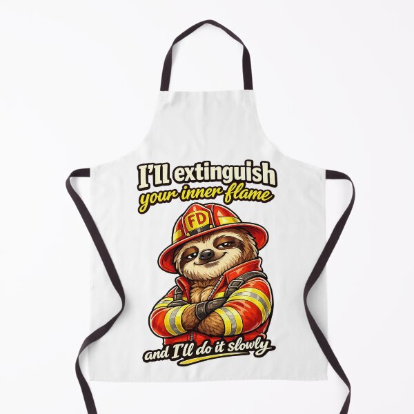 Item preview, I’ll Extinguish Your Inner Flame Firefighter Humor Sloth Design designed and sold by CyfroweMysli.