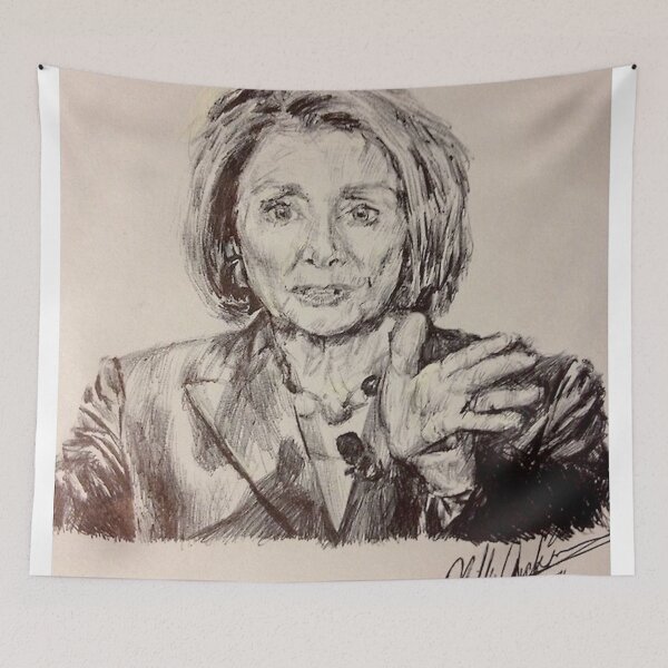 Item preview, NANCY PELOSI designed and sold by Portraits by Billy H. Jackson.