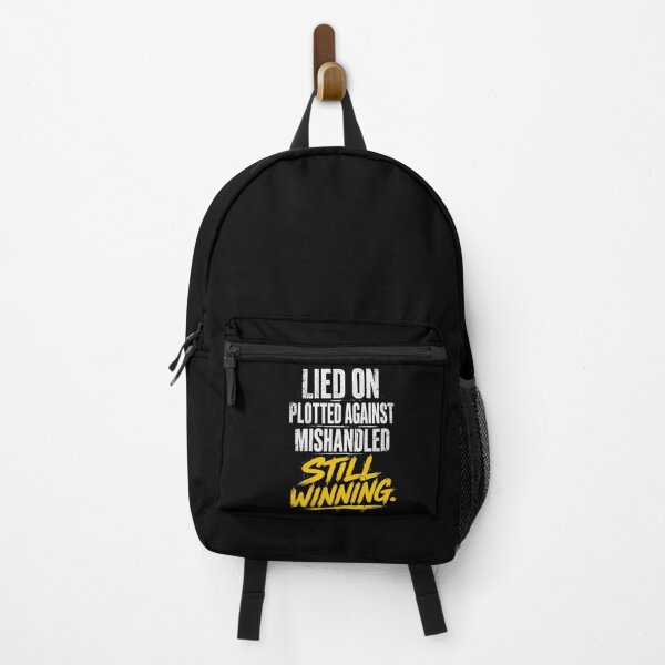 Item preview, Still Winning Brush Typography Shirt Lied On Plotted Against Mishandled Motivational Streetwear Graphic designed and sold by VibeOffline Studio.