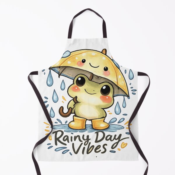 Item preview, Cute Frog Under Umbrella – Rainy Day Vibes Aesthetic Frog Sticker designed and sold by Ortegan90.