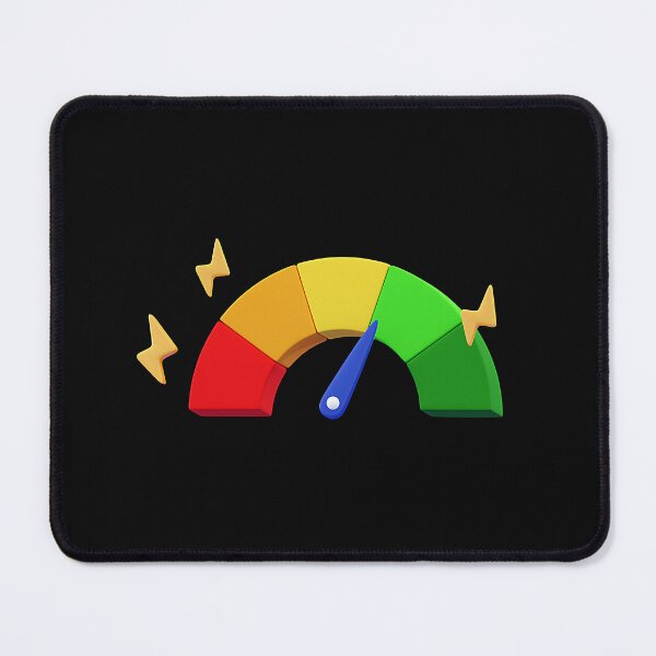 Item preview, 3D Speedometer Icon with Lightning Bolts - Performance and Speed Concept designed and sold by Creatby7030.