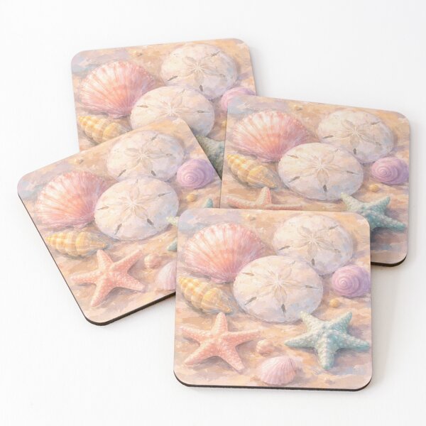 Item preview, Shell Study | Pastel Seashells in the Sand designed and sold by SpencerReedDes.