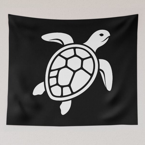 Item preview, Minimalist Sea Turtle Silhouette | Ocean Lover Graphic Art designed and sold by PryntedLabs.