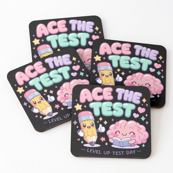 Item preview, Ace The Test Cute School Motivation Design, Kawaii Brain Pencil for Teacher Student  designed and sold by timizar.