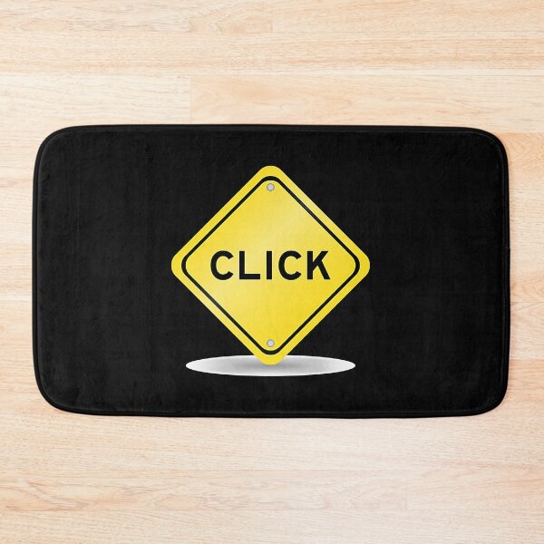 Item preview, Yellow Diamond Road Sign with CLICK Text - Call to Action Concept designed and sold by Creatby7030.