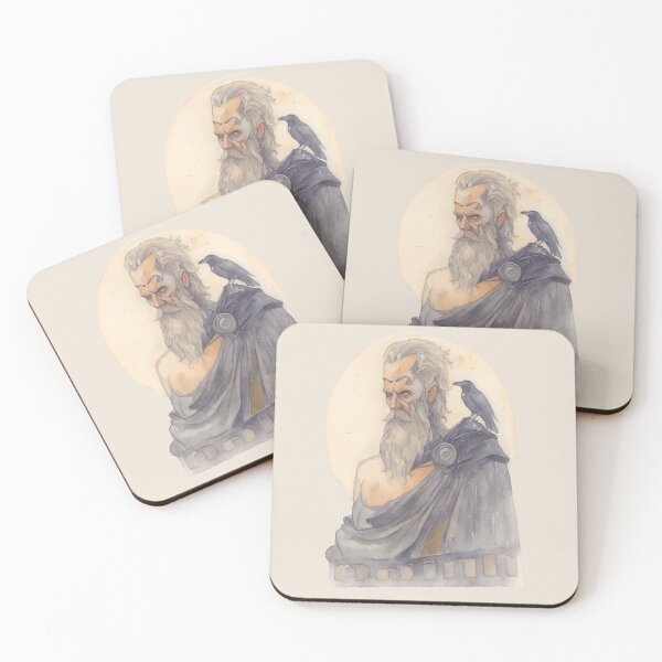 Item preview, Raven & The Old Sage – Mythic Silence designed and sold by zoliartdesign.