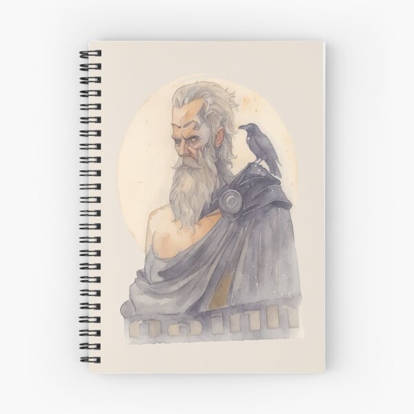 Item preview, Raven & The Old Sage – Mythic Silence designed and sold by zoliartdesign.