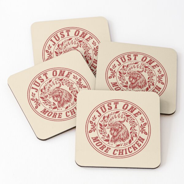 Item preview, Just One More Chicken - Vintage Retro Badge Chicken Math designed and sold by Dmetalx Art Apparel.