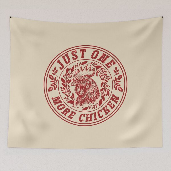 Item preview, Just One More Chicken - Vintage Retro Badge Chicken Math designed and sold by Dmetalx Art Apparel.