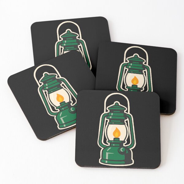 Item preview, Vintage Green Camping Lantern Design designed and sold by Vileprint.