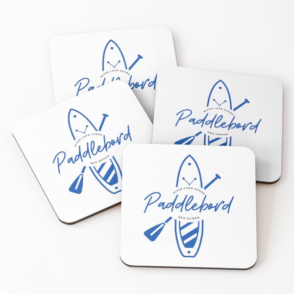 Item preview, Paddleboard - river, lake, shore, sea, ocean design in blue designed and sold by Horizon153.