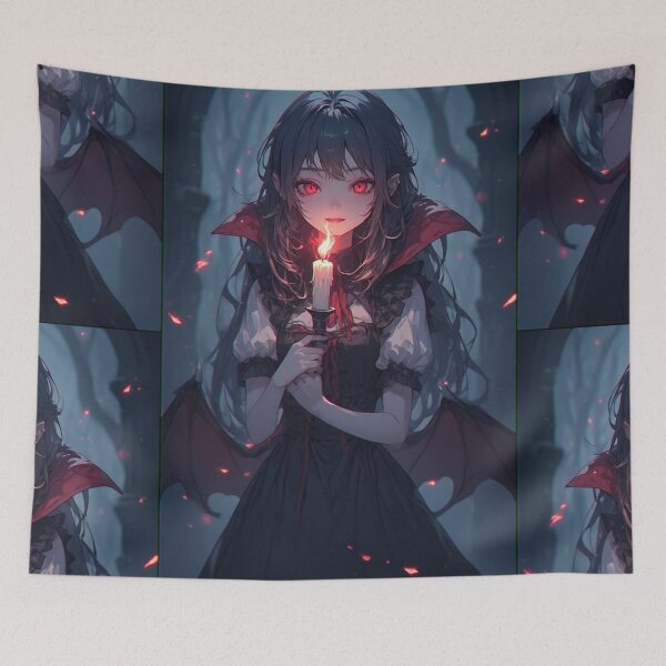 Item preview, Mysterious vampire with a candle designed and sold by ArtsJulian.