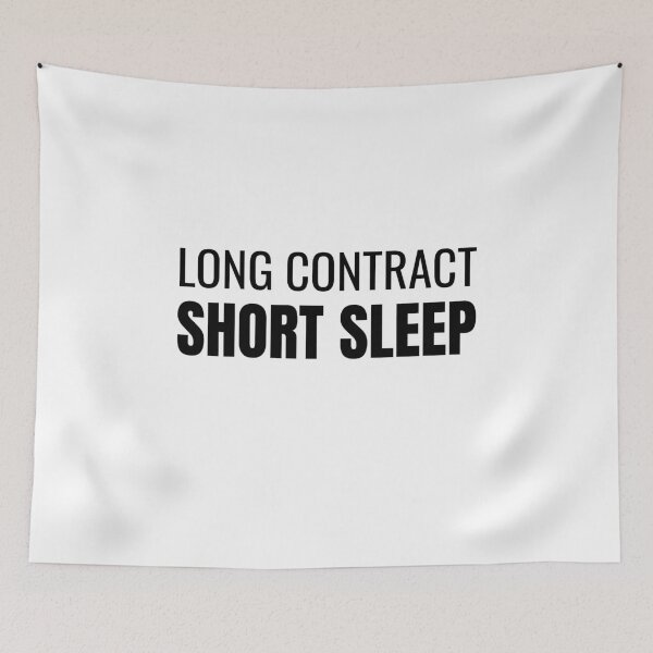 Item preview, Long Contract Short Sleep (Black) designed and sold by ShipCrewNation.
