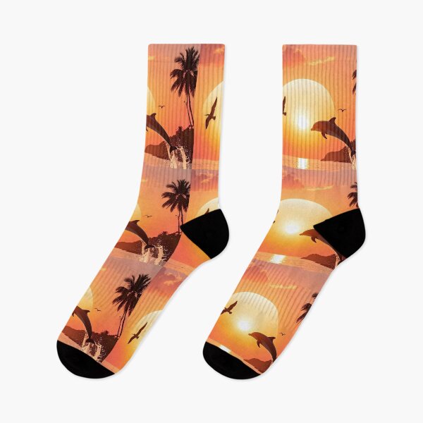 Item preview, Dolphin in the beach sunset designed and sold by Creative Visualize.