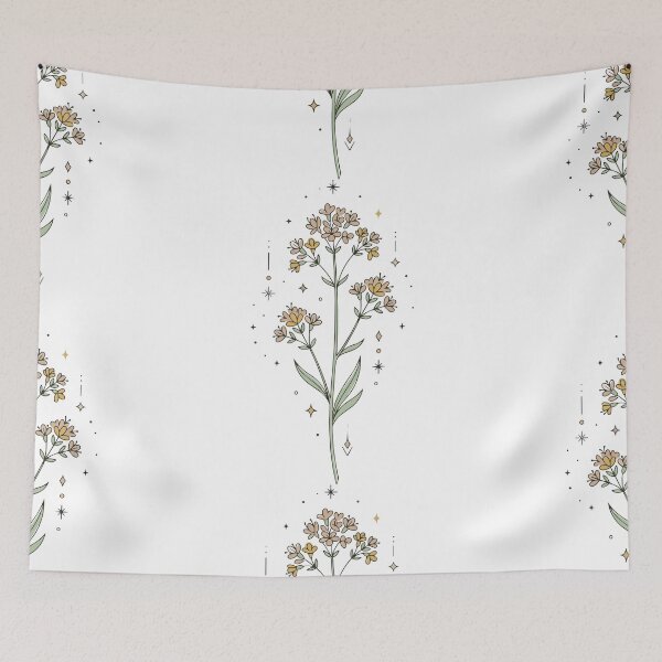 Item preview, Mystical Celestial Catnip Flower Boho Art designed and sold by BestChoiceService.