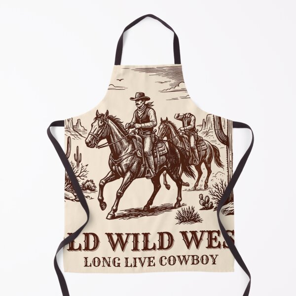 Item preview, Retro Western Cowboy Horseback Riders Desert Illustration designed and sold by Dust And Doom.