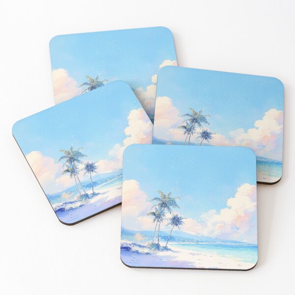 Item preview, Pastel Tropical Beach Dreamscape designed and sold by Dusk Atelier.