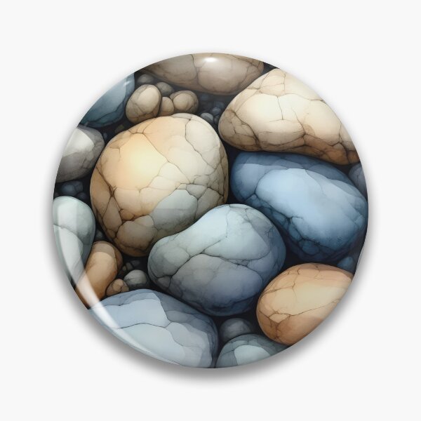 Item preview, Pebble Texture Riverbed Stillness Pattern  designed and sold by Calmersion Life.