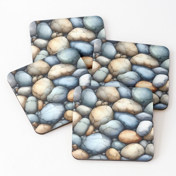 Item preview, Pebble Texture Riverbed Stillness Pattern  designed and sold by Calmersion Life.
