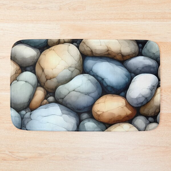 Item preview, Pebble Texture Riverbed Stillness Pattern  designed and sold by Calmersion Life.