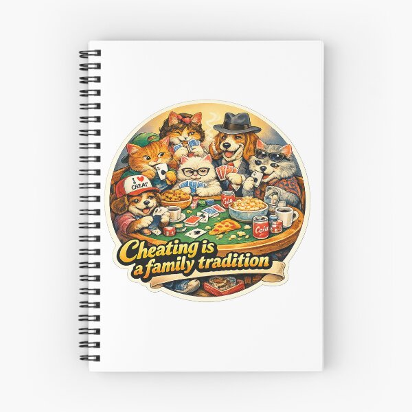 Item preview, Cheating is a family tradition, Cats & Dogs designed and sold by BarelyNaughty.