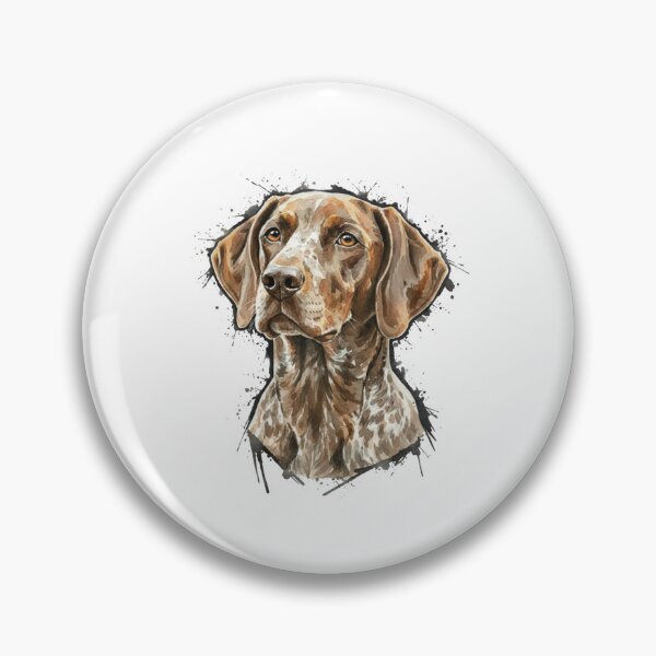 Item preview, German Shorthaired Pointer Watercolor - GSP Dog Portrait - Hunting Dog Art Print designed and sold by JLMWorks.