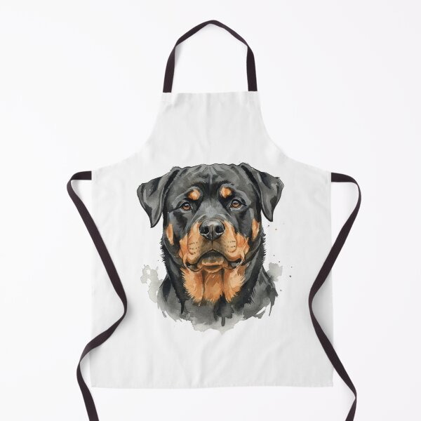 Item preview, Rottweiler Watercolor Art - Majestic Dog Breed Portrait - Loyal Pet Illustration designed and sold by JLMWorks.