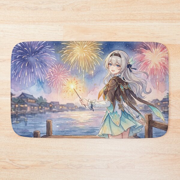 Item preview, Firefly // Honkai: Star Rail Watercolor - Anime Fireworks Festival Watercolor Aesthetic Art designed and sold by Astraphyllia.