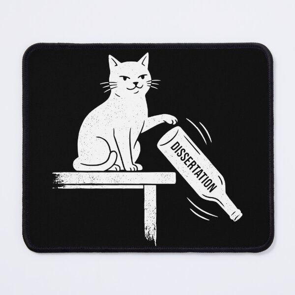 Item preview, PhD Graduation Cat Funny Doctorate Student PhD Dissertation designed and sold by ROOFY-HK.