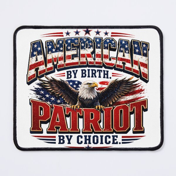 Item preview, American by Birth Patriot by Choice  designed and sold by SassiDesigns.