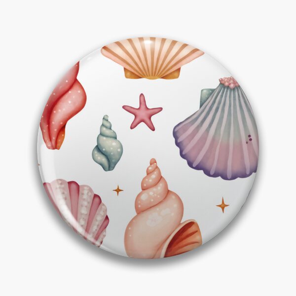 Item preview, Cute seashell clipart  featuring various colorful shell designs in different shapes and sizes designed and sold by SpaceartLilu.