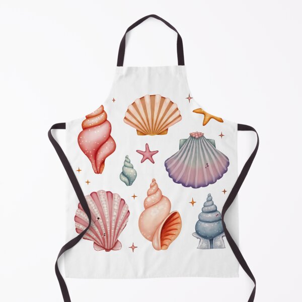 Item preview, Cute seashell clipart featuring various colorful shell designs in different shapes and sizes designed and sold by SpaceartLilu.