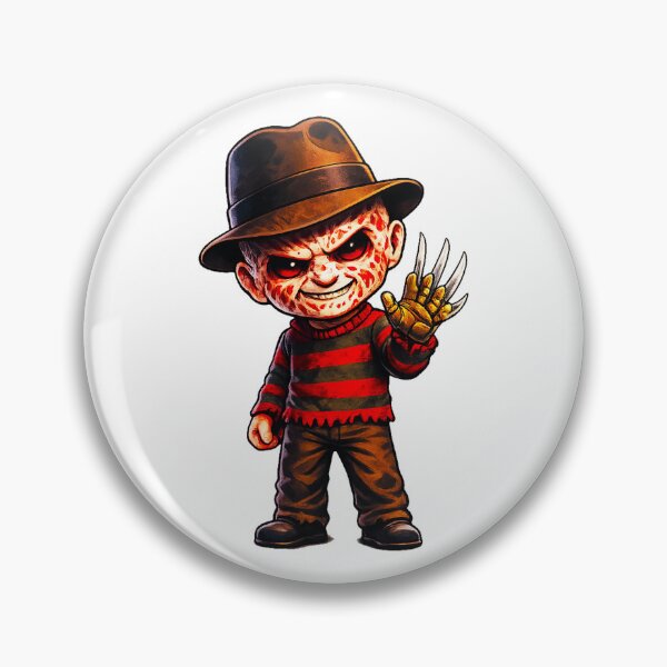 Item preview, Cute Freddy Krueger Sticker Chibi Horror Slasher Art designed and sold by CMLPaintings.