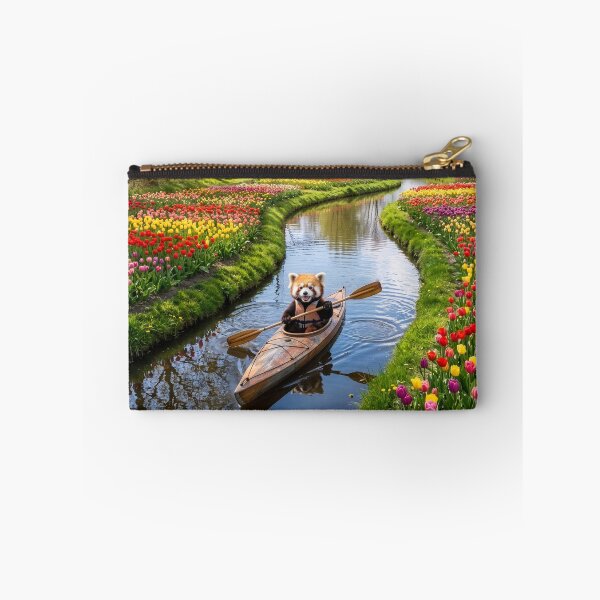 Item preview, Red Panda Paddles Tulip-Lined Canal designed and sold by Tridentulus.
