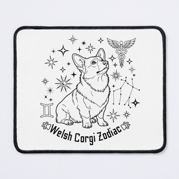 Item preview, Welsh Corgi Gemini Zodiac - Minimalist Constellation Dog Art. designed and sold by KojourinArt.