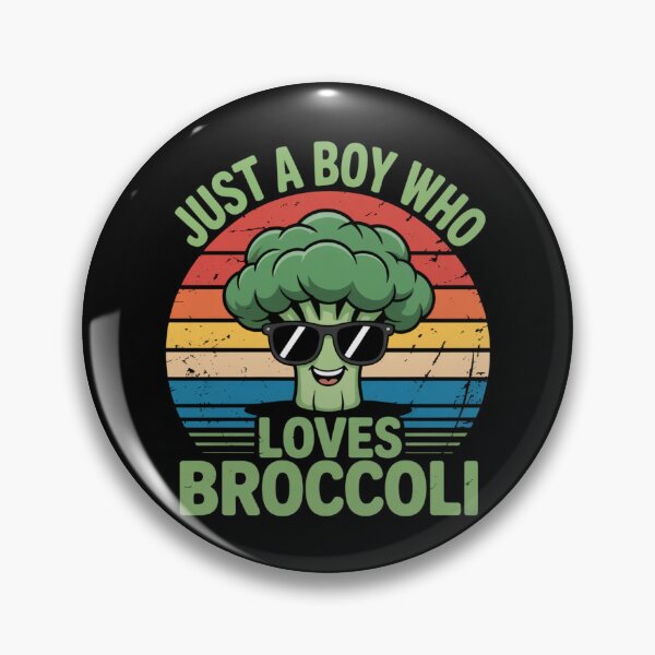 Item preview, Just a Boy Who Loves Broccoli Funny Vintage Broccoli designed and sold by Gogetgiggles.