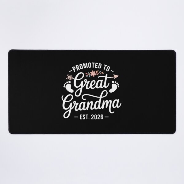 Item preview, Promoted To Great Grandma Est 2026 Baby Announcement Floral Footprints Reveal designed and sold by Gogetgiggles.