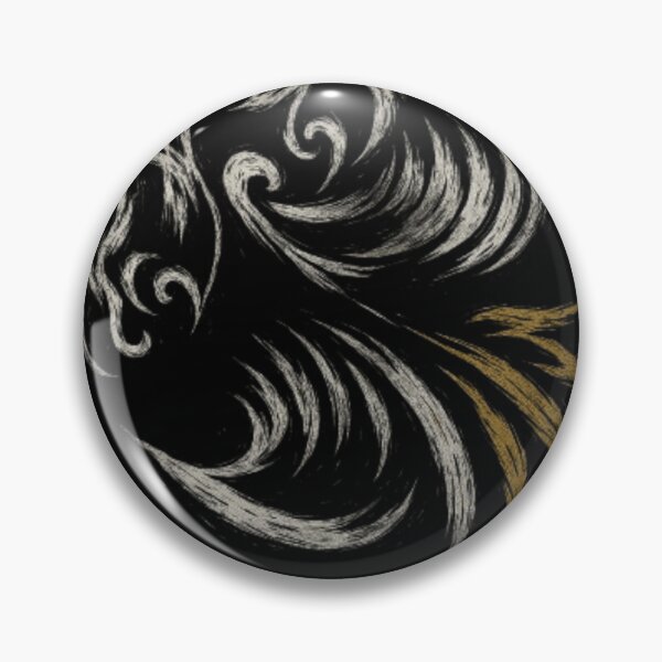 Item preview, Dark Swirl Feather Spirit – Gold & White Gothic Fantasy Art designed and sold by Shakhbata-1.