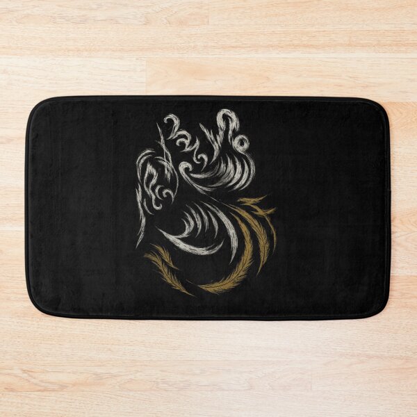 Item preview, Dark Swirl Feather Spirit – Gold & White Gothic Fantasy Art designed and sold by Shakhbata-1.