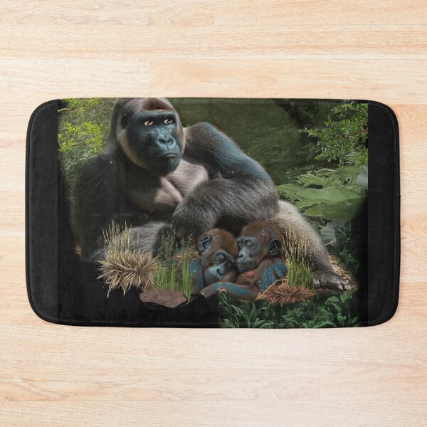 Item preview, Gorilla Family in Jungle Habitat designed and sold by Patricia Brown.
