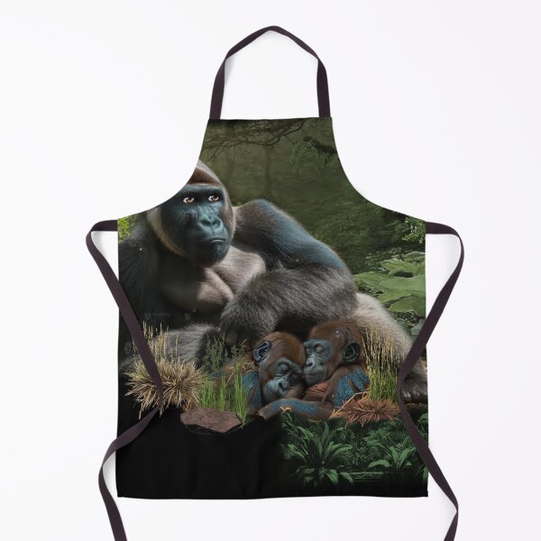 Item preview, Gorilla Family in Jungle Habitat designed and sold by Patricia Brown.