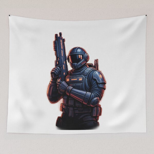 Item preview, "Futuristic Elite Soldier – Character with Advanced Combat Armor" designed and sold by NextNoob485.