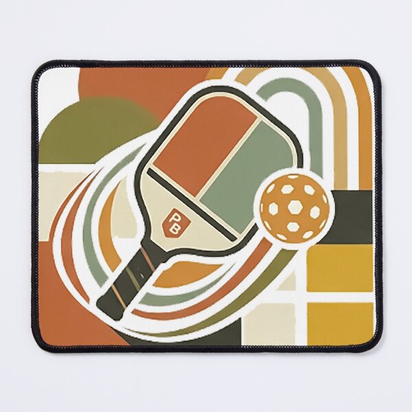 Item preview, Retro Pickleball Design - Dink Smash Repeat – Mid Century Modern Retro Pickleball Abstract Art designed and sold by CattlettArt.