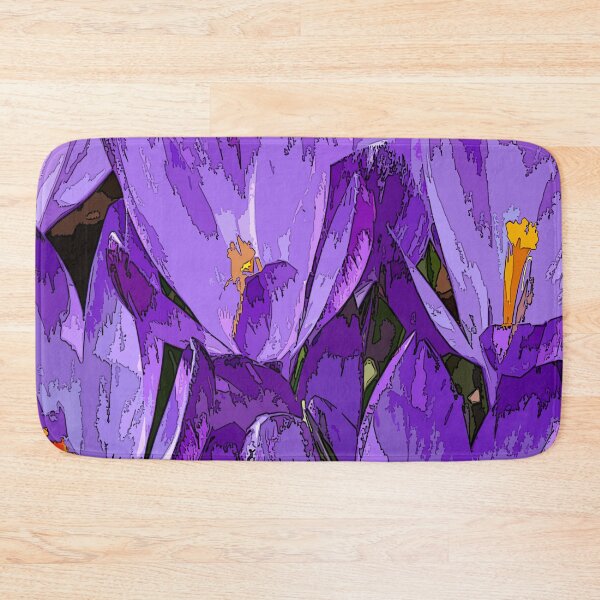 Item preview, Purple Crocuses  designed and sold by Ethna Gillespie.