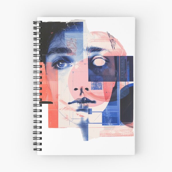 Item preview, Double Exposed — Mixed Media Portrait Collage Art designed and sold by CMLPaintings.